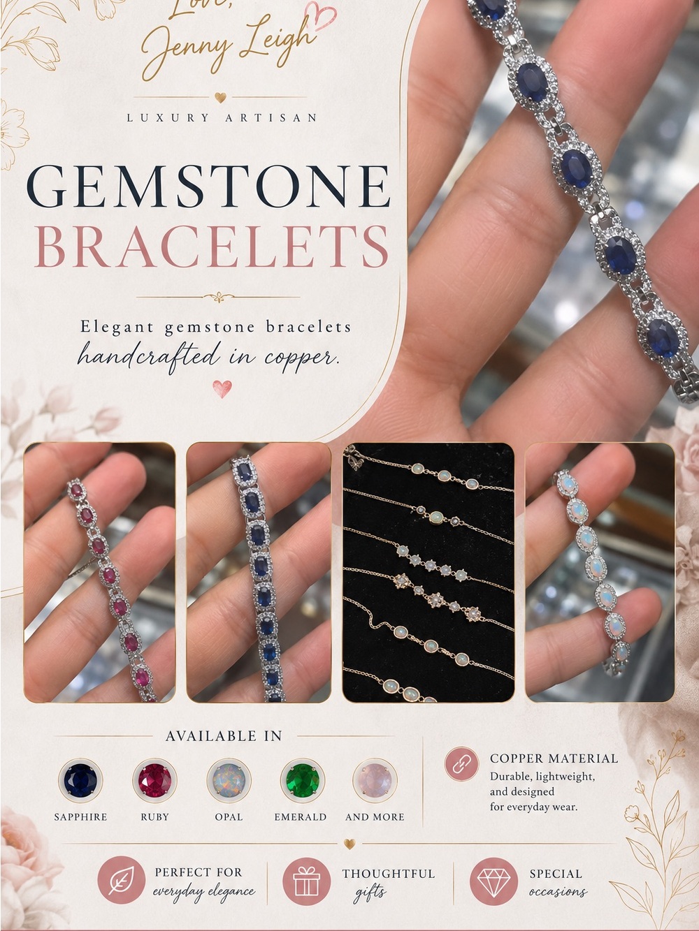 Gemstone Bracelets - LIVE SHOW LISTING